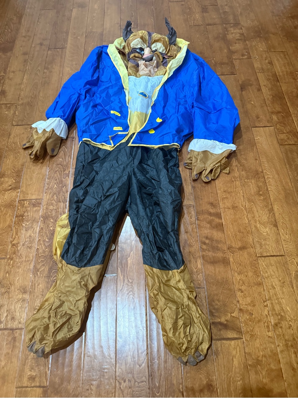 Like new Adult standard size inflatable Beast Costume Beauty & the beast